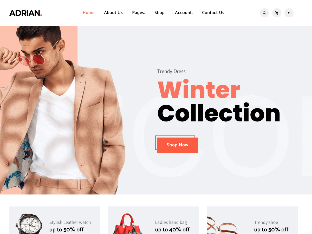 Adrian Bootstrap - E-commerce Template