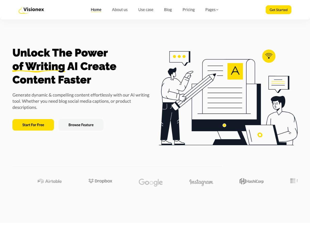 Visionex Nextjs - Nextjs SaaS Template
